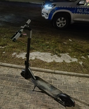 hulajnoga, policja, droga